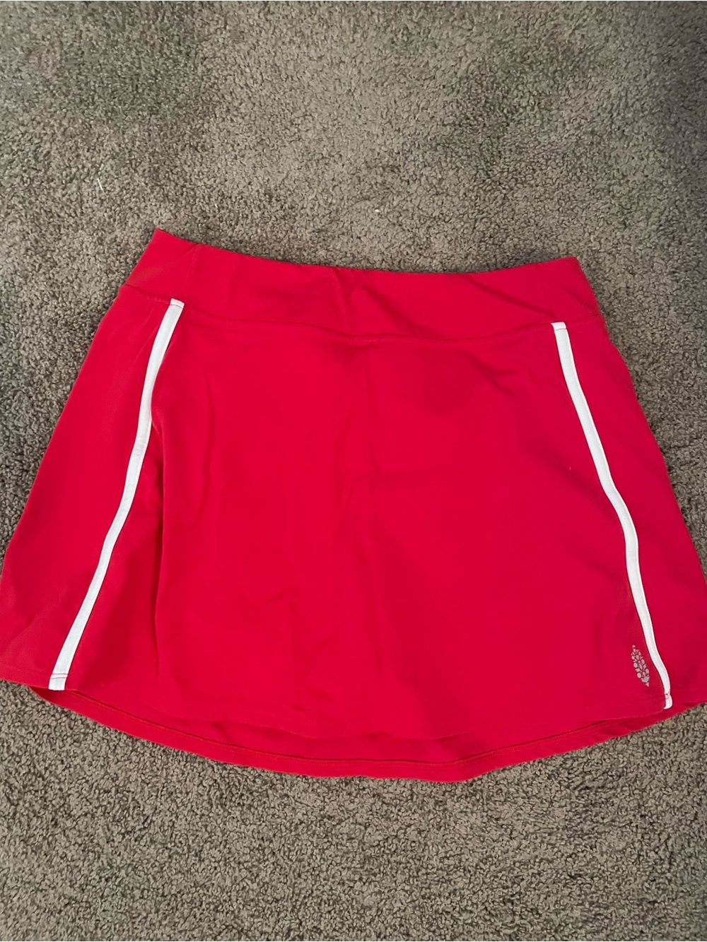 Free People Movement Red Athletic Skort with White Trim